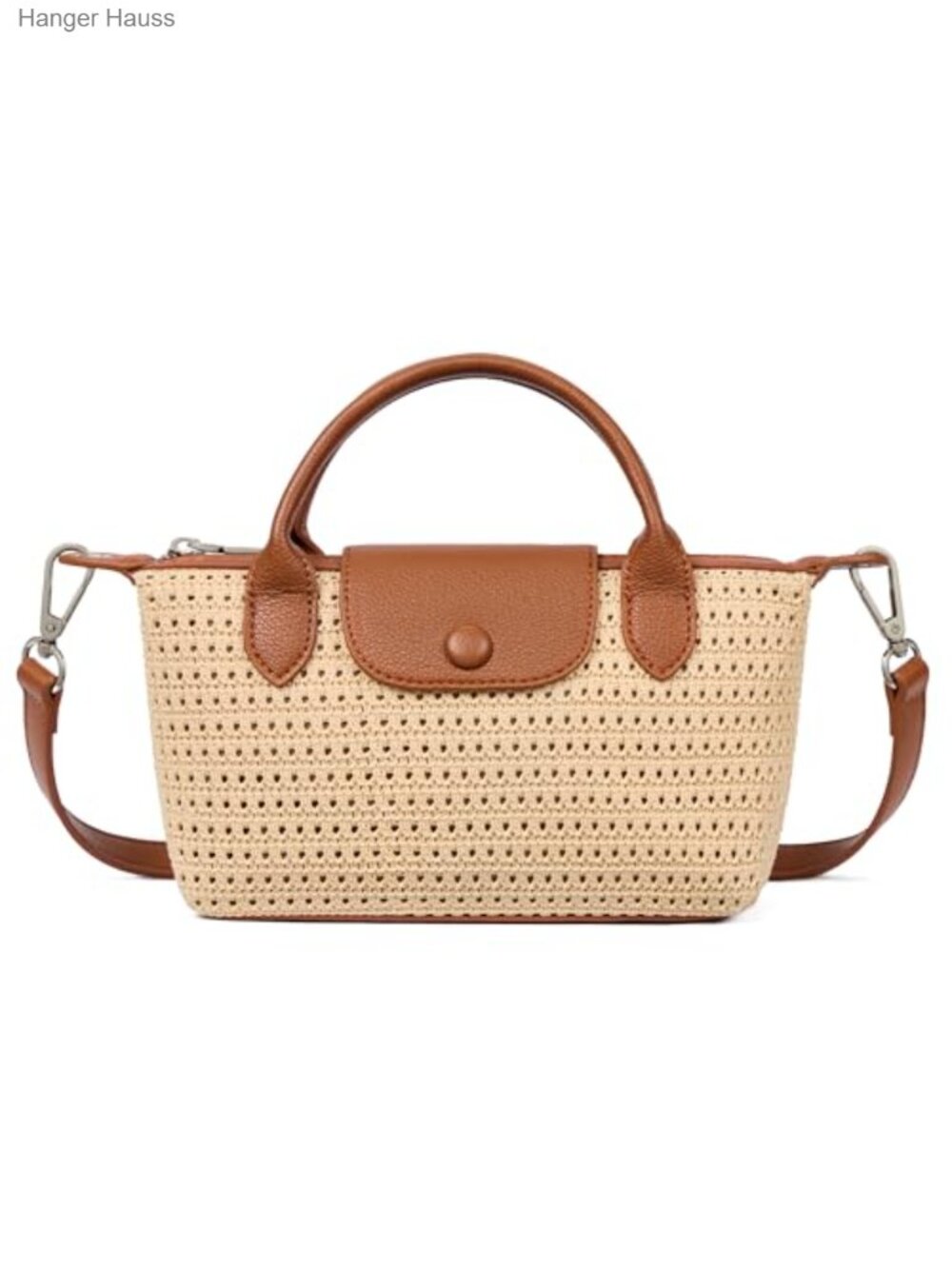 Woven Textured Mini Crossbody Satchel Purse | Adjustable Strap